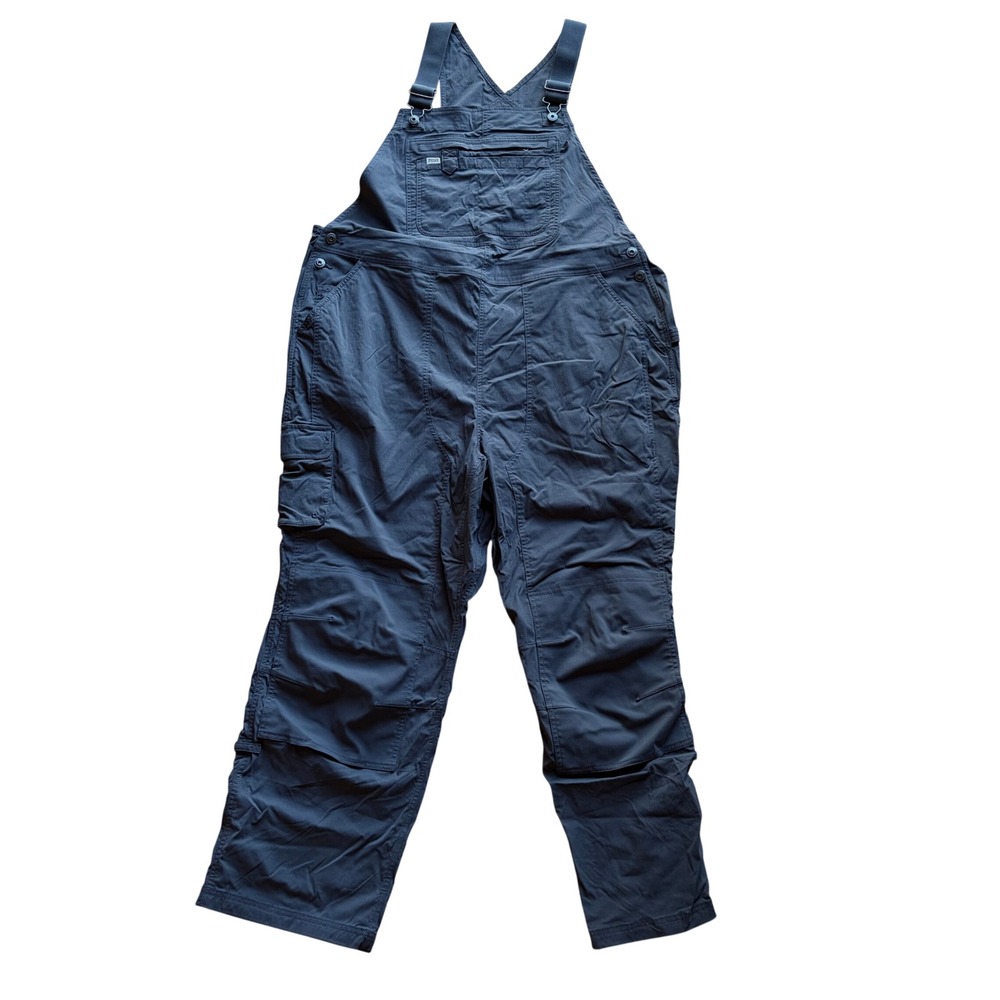 Duluth Trading Co Heirloom Gardening Bib Overalls Women's 2X x 31 Gray Ripstop